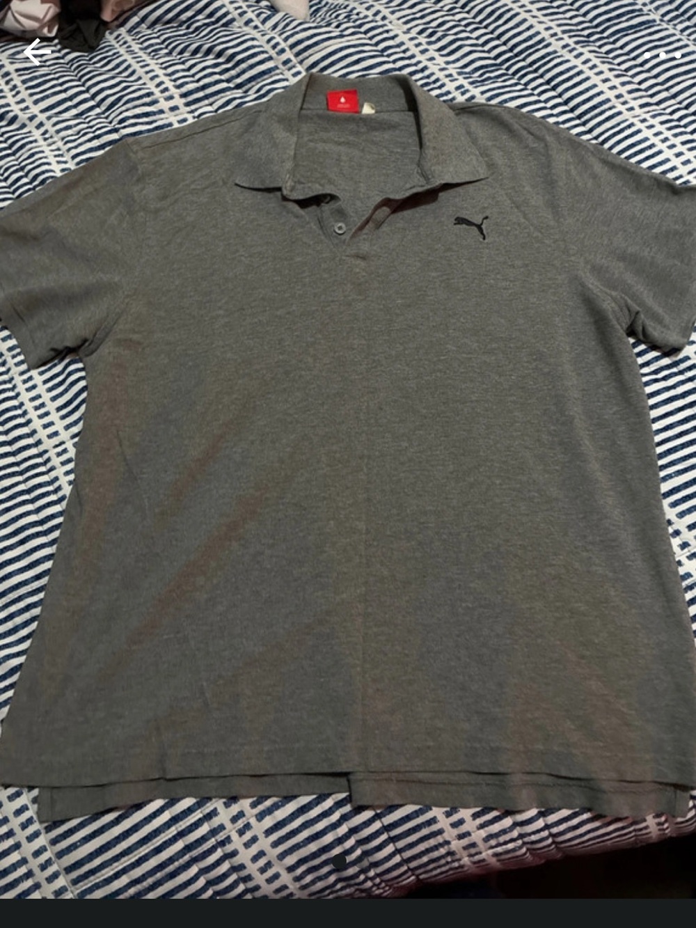 Puma Men's Short Sleeve Tee - Charcoal Gray